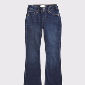 Abercrombie & Fitch Dark Blue High-Rise Flare Jeans